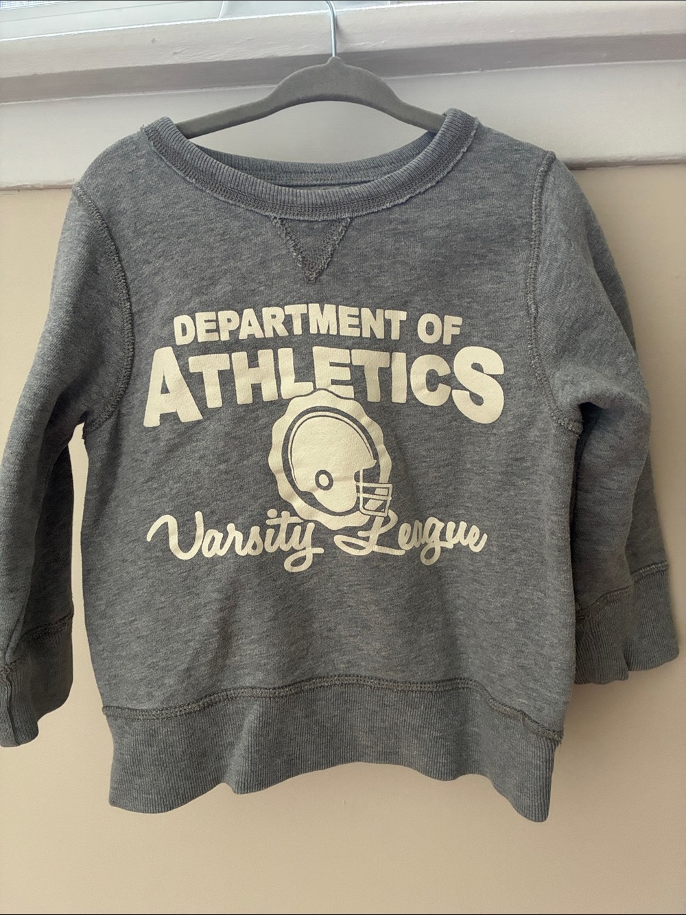 The Children's Place Gray Varsity 'Department of Athletics' Sweatshirt